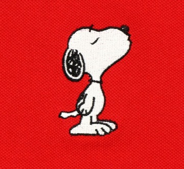 Snoopy PEANUTS Fistaszki Koszulka polo damska Haft