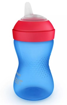 КРУЖКА PHILIPS AVENT ПРОФИЛИРОВАННАЯ ПРОТИВОСКОЛЬЗЯЩАЯ МЯГКИЙ НОСИК 300 МЛ 9 М+ СИНИЙ