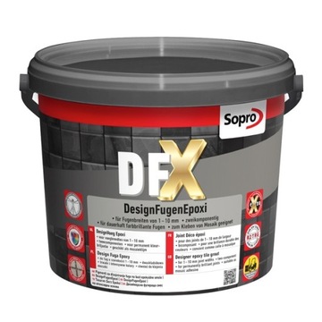 Sopro DFX DESIGN FUGA EPOXY, fuga epoksydowa,1-10 mm.TRANSPARENTNY (99) 3kg