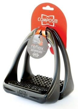 COMPOSITI, Стремена синтетические REFLEX 12 черный