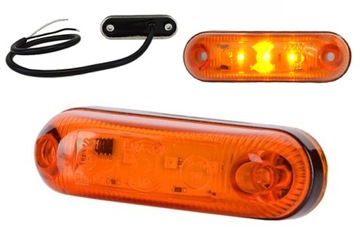 Lampa obrysowa LED do przyczepy lawety busa naczepy EMA-34 LD390 żółta