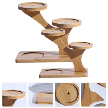 Бамбуковый поднос, мини-полка, настольный держатель