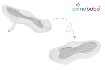Складная детская ванночка Primabobo LUX с подставкой и сиденьем, большой силикон