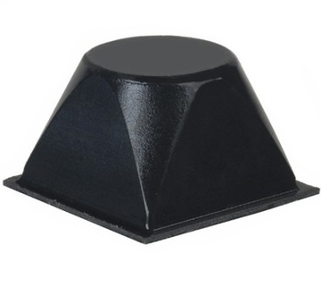 Nóżka gumowa czarna 20.6x20.6x13.2mm / 10szt