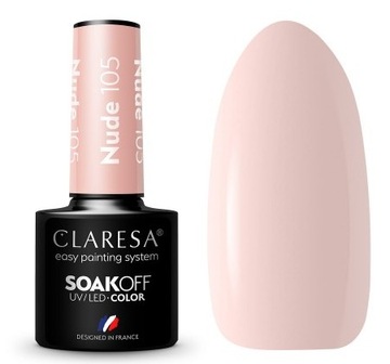 CLARESA LAKIER HYBRYDOWY UV/LED NUDE 105