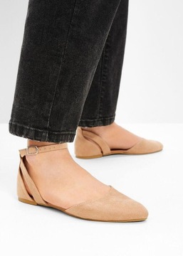 BONPRIX БАЛЕТКИ С ПОЯСОМ __39