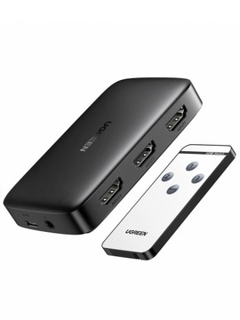 UGREEN ROZDZIELACZ PRZEŁĄCZNIK SWITCH ADAPTER 3W1 3X HDMI 1.4 4K Z PILOTEM