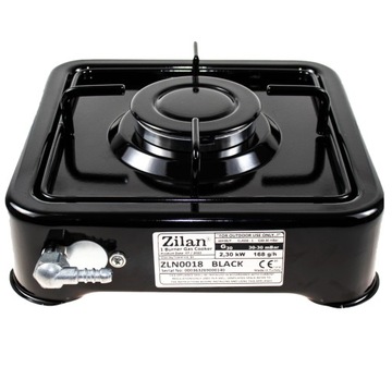 ГАЗОВАЯ ПЛИТА, 1 ГОРЕЛКА, ПОРТАТИВНЫЙ РЕДУКТОР, ЧЕРНАЯ