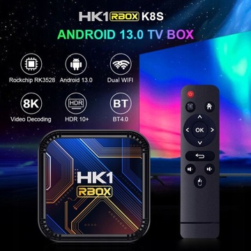 Smart TV Box HK1 RBOX Android 13 4G/64G двойной WIFI