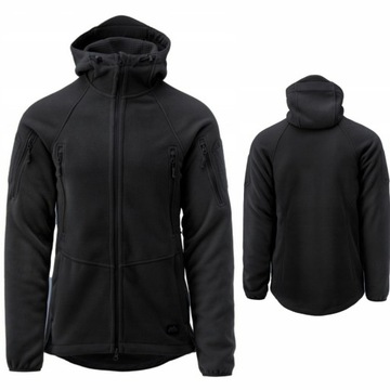 CIEPŁY POLAR BLUZA ROZPINANA POLAROWA HELIKON PATRIOT MK2 HYBRID CZARNA L