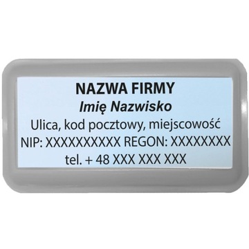 WAGRAF B4s ШТАМП ДЛЯ 8 СТРОК НАЗВАНИЕ КОМПАНИИ ОФИСНЫЙ ДИЗАЙН + ЛАСТИК