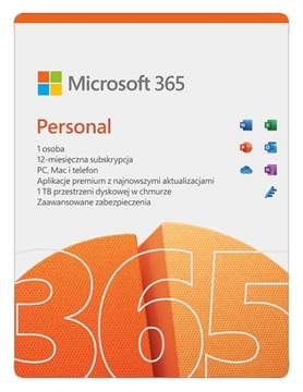 ESD Microsoft 365 Personal 1 год 1U Win/Mac 32/64 бит AllLng DwnLd Еврозона PL
