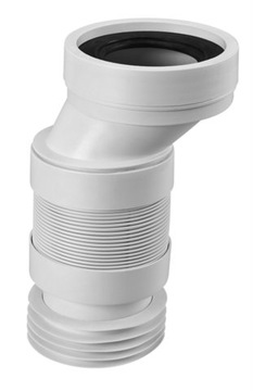 MCALPINE Rura WC harmonijkowa z mimośrodemL25-34cm