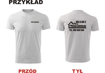 ФУТБОЛКА С ВАШИМ ПРИНТОМ РАБОЧАЯ ФУТБОЛКА OHS РЕКЛАМА ВАШ ЛОГОТИП ГРАФИКА