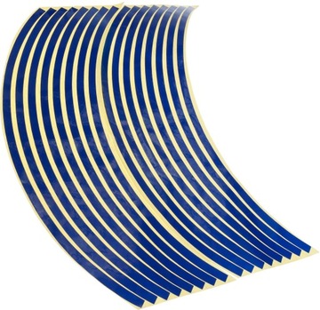 NAKLEJKI ODBLASKOWE NA KOŁA FELGI SAMOCHÓD BLUE