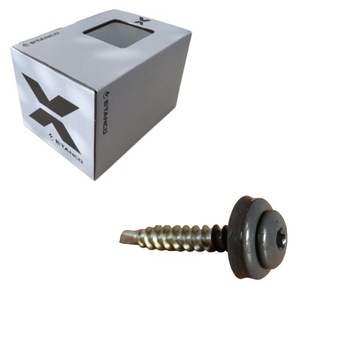 Wkręty farmerskie TORX 4,8x20 mm RAL 7024 250 szt do blachy Etanco GTF 02P