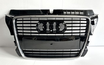 GRILL ATRAPA Audi A3 8P0, Lift - ASO oryginał