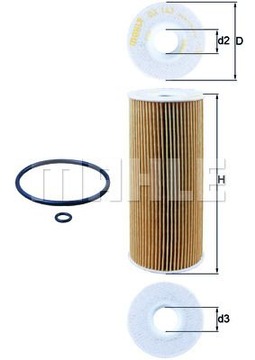 FILTR OLEJU KNECHT OX 143D DO AUDI SEAT VW FORD