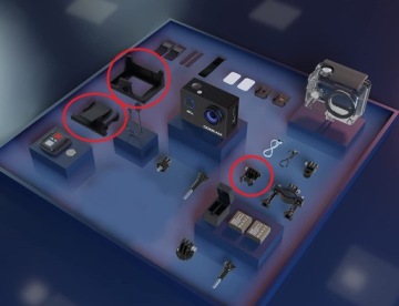 АКСЕССУАРЫ ДЛЯ СПОРТИВНЫХ КАМЕР GOOKAM 4K UHD WIFI 170°