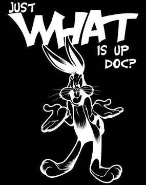 Looney Tunes Bugs Bunny Line Whats Up Doc Oficjalna Koszulka Męska