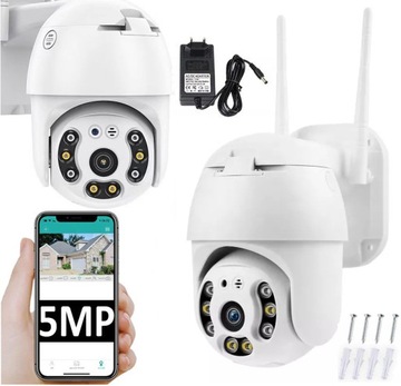 OBROTOWA KAMERA ZEWNĘTRZNA IP WiFi ZOOM 5MPx 5MP
