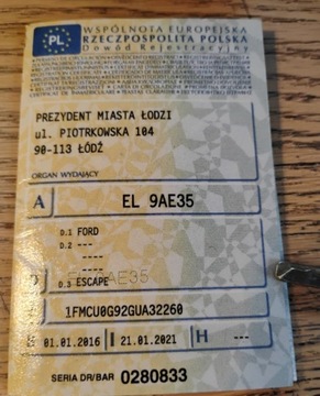 Ford Escape III 2016 Ford Escape 2016r, 2.0 Benzyna 240KM. AUTOMAT. Uszkodzony lewy bok i tyl., zdjęcie 24