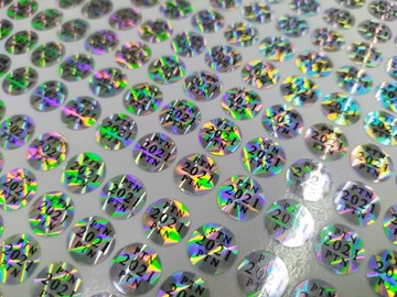 Печать на голографической фольге, голограмма 1 метр.