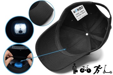 ЧЕРНАЯ ШЛЯПА С USB-СВЕТОДИОДНОЙ ПОДСВЕТКОЙ