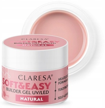 CLARESA Żel budujący NATURAL French Beige 45g SOFT&EASY