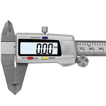 ЭЛЕКТРОННЫЙ ЦИФРОВОЙ МЕТАЛЛИЧЕСКИЙ ШТАНВЕРТ 150 ММ, В КОРПУСЕ НЕРЖАВЕЮЩАЯ СТАЛЬ