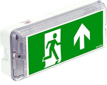 Lampa awaryjna EXIT S LED 3W oprawa 3h atest CNBOP w górę 4szt