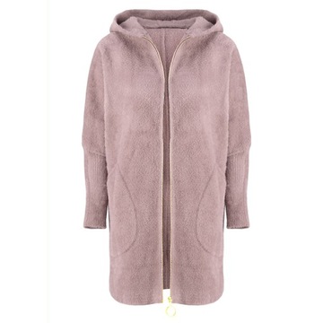 ПАЛЬТО АЛЬПАКА НА МОЛНИИ ИЗ ШЕРСТИ ЦВЕТОВ оверсайз ДЛИННОЕ