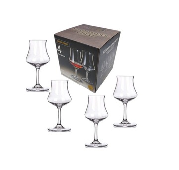 KIELISZKI DO RUMU, WHISKY 170ML 4SZT MAISON FORINE BOHEMIA CZECHY