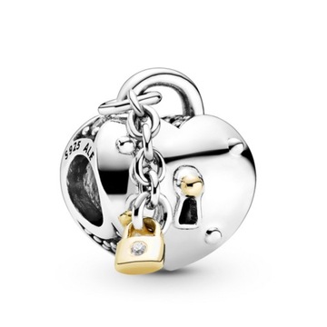 Charms SERCE do bransolet SREBRO C85