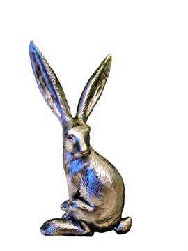 FIGURKA OZDOBNA MINI SREBRNY ZAJĄC KRÓLIK model G