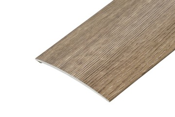 Profil progowy klejony aluminium 100 cm DĄB GLINA listwa dylatacyjna 8 cm
