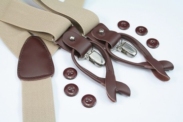 Подтяжки с застежкой на пуговицу или лягушку - ALTIES