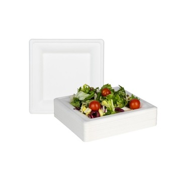 Talerze z trzciny cukrowej 20x20 cm 50 szt.