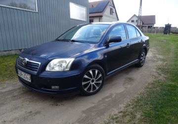 Toyota Avensis II Sedan 1.8 VVT-i 129KM 2004 Toyota Avensis 1.8ben,klima,zarejestrowana 1.8 Benzyna 129KM