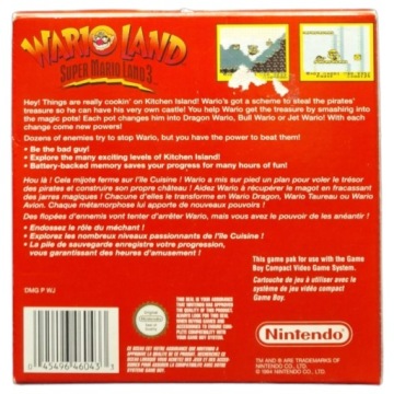 WARIO LAND SUPER MARIO LAND 3 Game Boy Classic