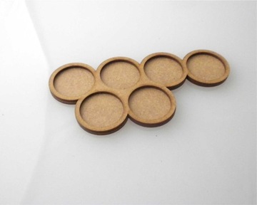 Movement Tray 25x6 mm / Trays MDF/HDF , tacka 3szt.