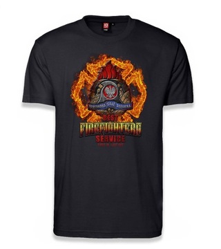 Koszulka STRAŻAKA Straż Pożarna PSP t-shirt L