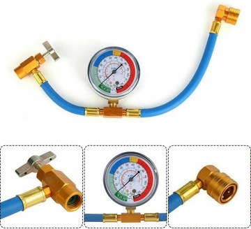 WĄŻ Z MANOMETR I ZAWOREM KLIMATYZACJI DO R134A