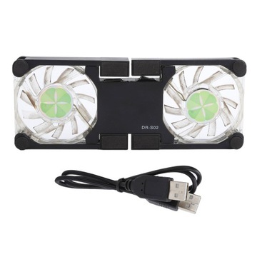 Podkładka chłodząca do laptopa Składana podstawka chłodząca na USB, lekka, przenośna, z...