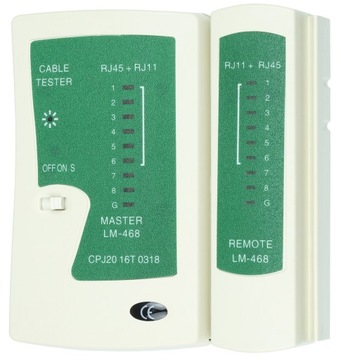 Tester Kabli Przewodów Sieci LAN Zaciskarka Sciągacz Narzędzia Złącza RJ45