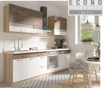 ECONO Kuchnia 2 MDF biała POD WYMIAR PROJEKT