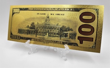 Красивая позолоченная банкнота номиналом 100 долларов Коби Брайант II