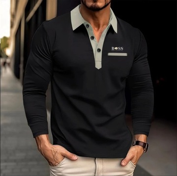 New spring and summer men's button-up long sleeve
