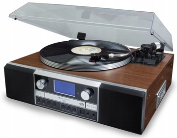 Gramofon nagrywarka Soundmaster PL905 brązowy