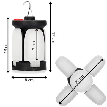 РАСШИРЯЕМАЯ ЛАМПА РУЧНОЙ СВЕТОДИОДНЫЙ ФОНАРЬ HOK TOURIST 6 РЕЖИМОВ СВЕТА